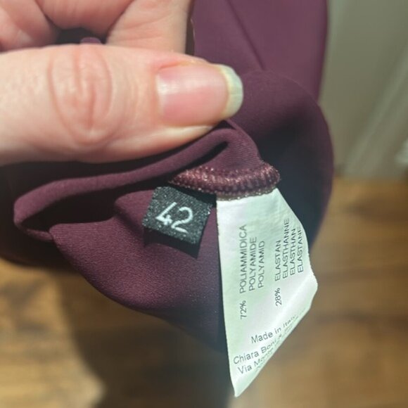 🎀CHIARA BONI purple midi sheath dress made in Italy - Picture 9 of 12